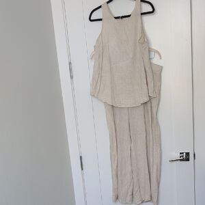 Chic Beige Jumpsuit